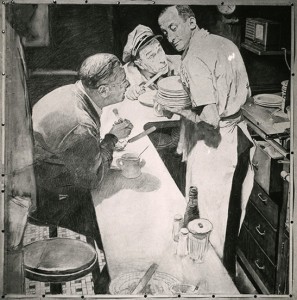 Norman Rockwell. Preliminary study for magazine cover, Saturday Evening Post, 1944