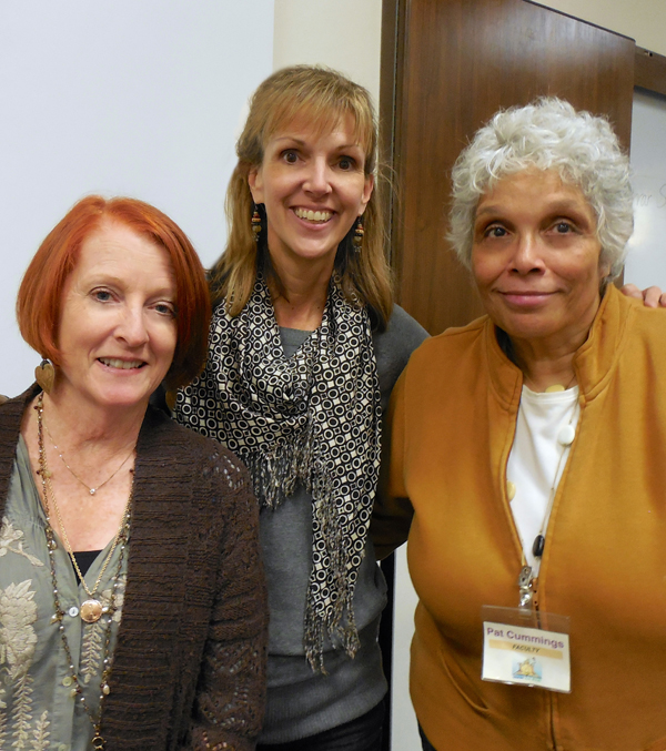 l to r: Denise Hilton Campbell, Lori Mitchell and Pat Cummings.